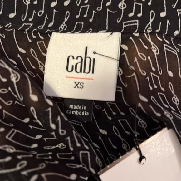 CAbi Music Note Print Blouse - Picture 7 of 9